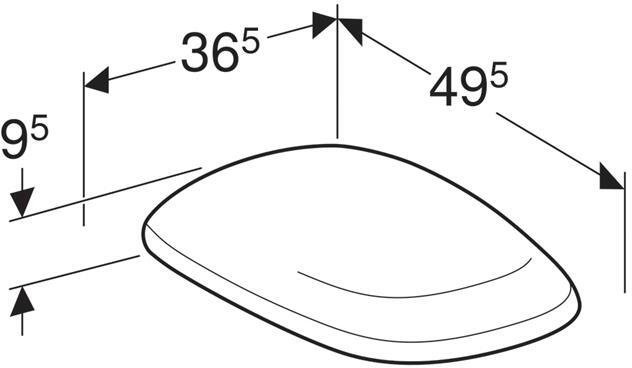 500.540.01.1 GEBERIT сидение для унитаза CITTERIO с микр. (белый) - 1
