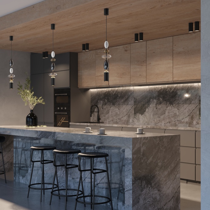 Подвесной светильник Maytoni Monochrome MOD071PL-L8B3K1 - 1