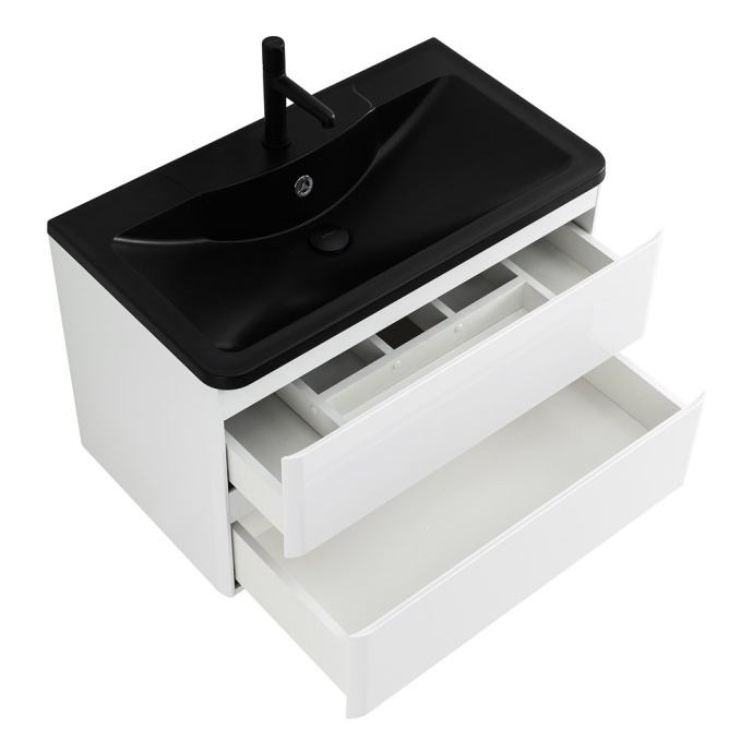 Тумба с раковиной BelBagno Albano 80 белый - 9