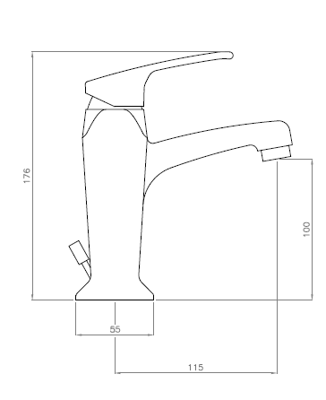 Смеситель для раковины Cezares Legend золото 24 карат  LEGEND-LSM2-03/24 - 3