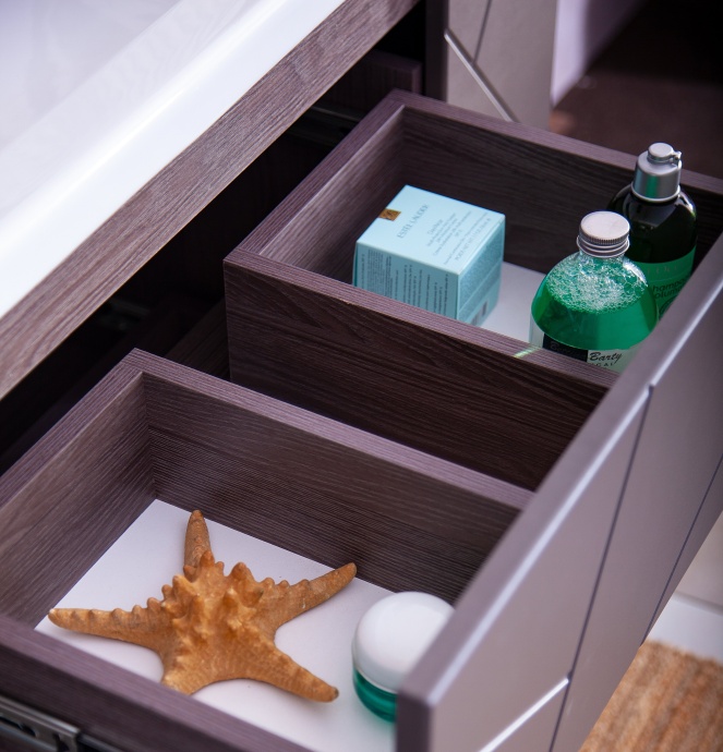 Тумба для комплекта Бриклаер Кристалл 90 софт графит 4627125414541 - 3