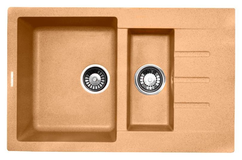 Мойка кухонная Lava D2 бежевая D2.SAH - 0
