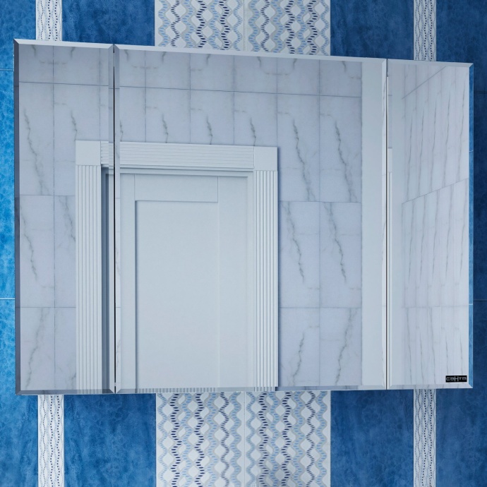 Зеркало-шкаф Санта Стандарт 99.3 см  113012 - 0