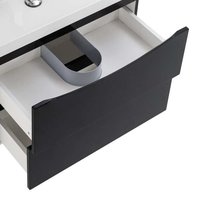 Тумба с раковиной Belbagno Marino 70 черный - 6