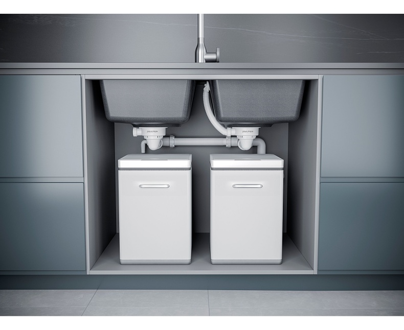 Сифон телескопический двойной с круглым переливом Paulmark Trust хром PM1023-CR - 2