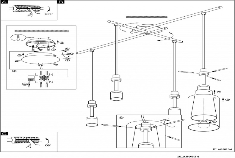 Подвесной светильник Eglo ПРОМО Pinto 89834 - 2