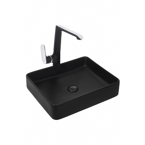 Раковина накладная Weltwasser WW Elbach 2178 MB 51 матовый черный  10000004509 - 0