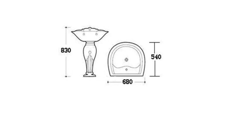 Подвесная раковина Laguraty  (1441В) 1441B - 2