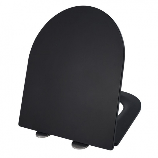Сиденье для унитаза Esbano Azalea с системой микролифт, черный матовый  ZAESUPAZALCLAVBM0660 - 0