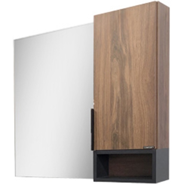 Зеркало-шкаф Comforty Штутгарт 75 дуб темно-коричневый 00004151037 - 0