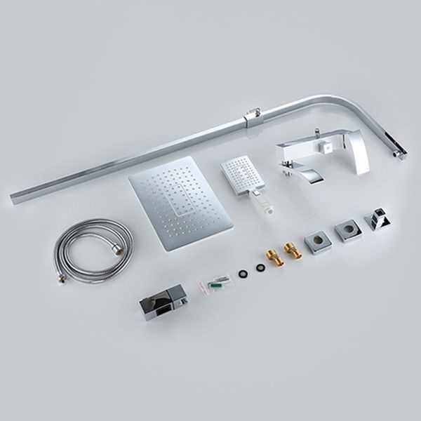 Душевая система Gappo, излив является переключателем на лейку белый/хром G2407-8 - 5