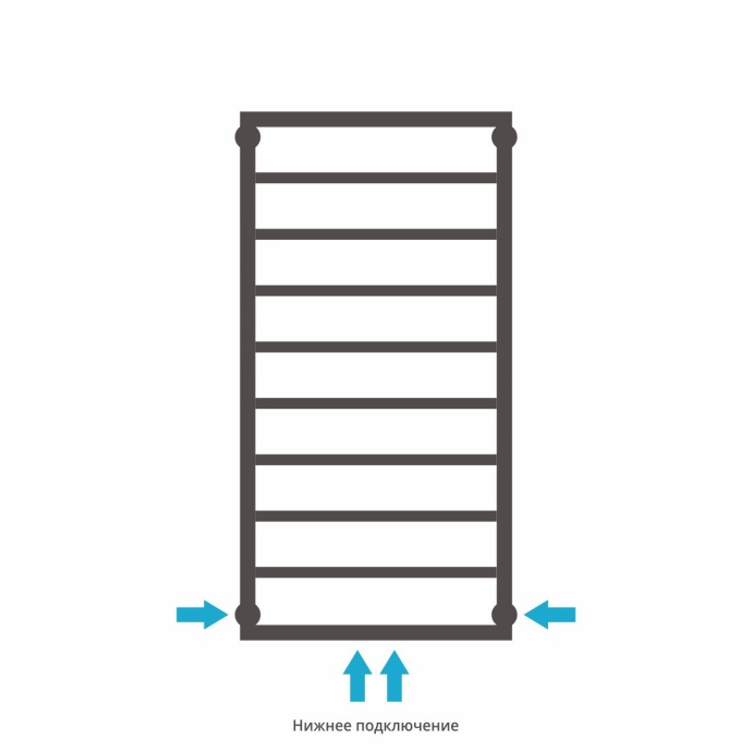 Полотенцесушитель водяной ДР КАНЦЛЕР 1000х500 (Без покрытия) 00-0254-1050 - 3