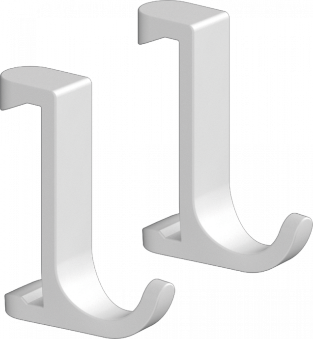 Крючок узкий Hansgrohe WallStoris белый матовый  27929700 - 0