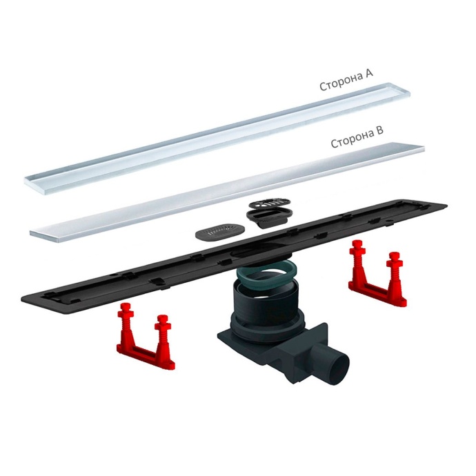 Душевой лоток Pestan Confluo Frameless Line 550 матовый хром 13701230 - 2