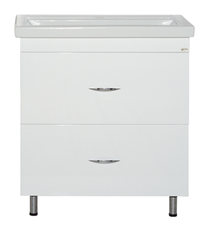 Тумба с раковиной Misty Фостер 70 белая глянцевая УТ000000734 - 0