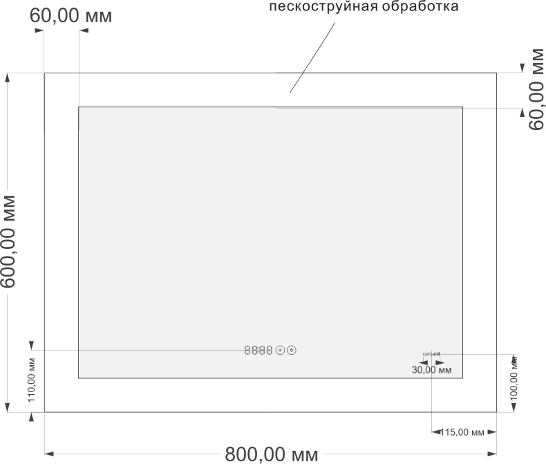 Зеркало Cersanit LED 060 pro 80, с подсветкой KN-LU-LED060*80-p-Os - 3