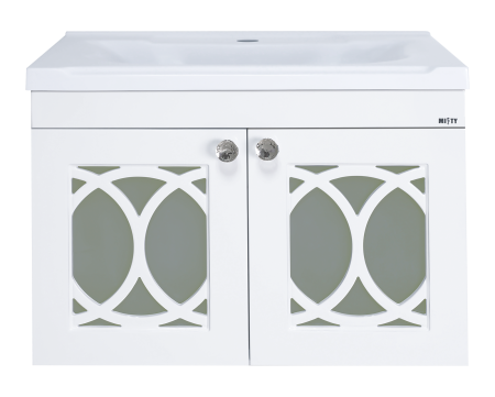 Тумба с раковиной Misty Тондо 60 белая глянцевая УТ000011986 - 0