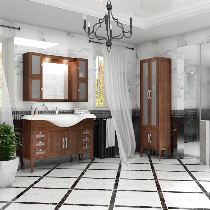 Мебель для ванной Opadiris Мираж 120 светлый орех - 2