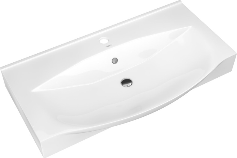 Тумба с раковиной Misty Элвис 85 подвесная, белая - 9