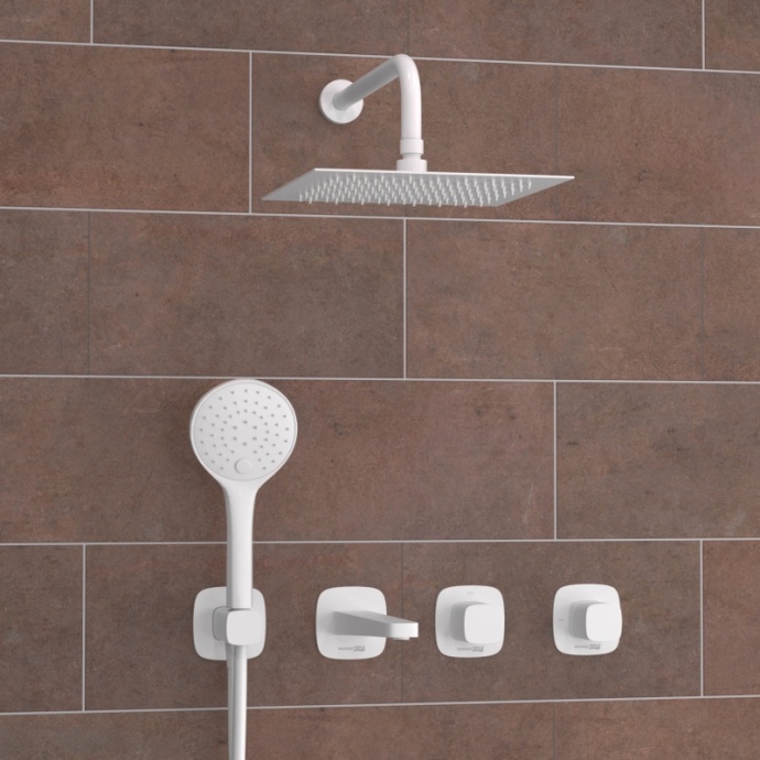 A9551.267.316.146.254.328.156.155 Встраиваемый комплект для ванны с верхней душевой насадкой, лейкой - 0