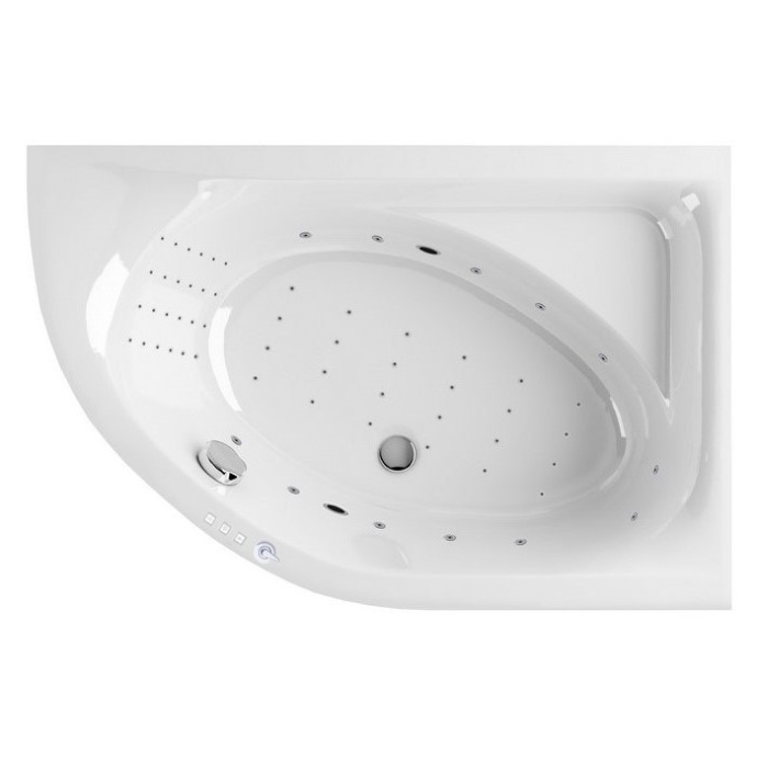 Ванна акриловая Excellent Aquaria Nano 170x110 R с гидромассажем белый - хром WAEX.ARP17.NANO.CR - 0