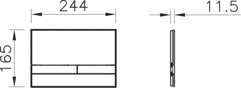 Кнопка смыва VitrA Select 740-1121 хром - 2
