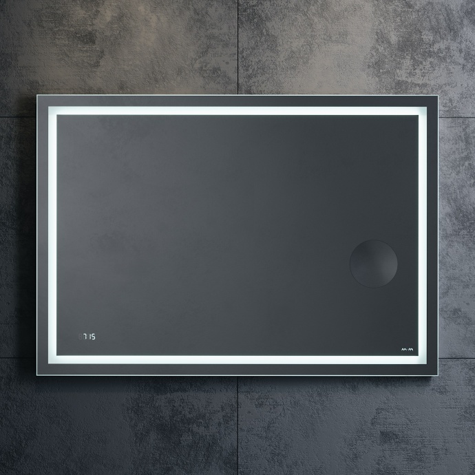 Зеркало AM.PM Gem 100 с LED-подсветкой, часами и косметическим зеркалом M91AMOX1003WG - 1