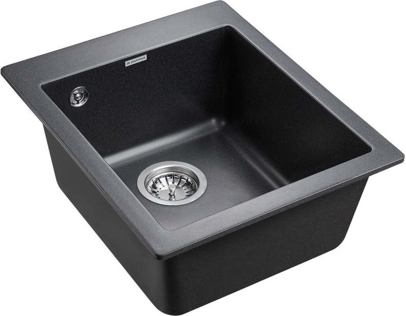 Мойка кухонная Paulmark Leer PM104249-BL черный - 1