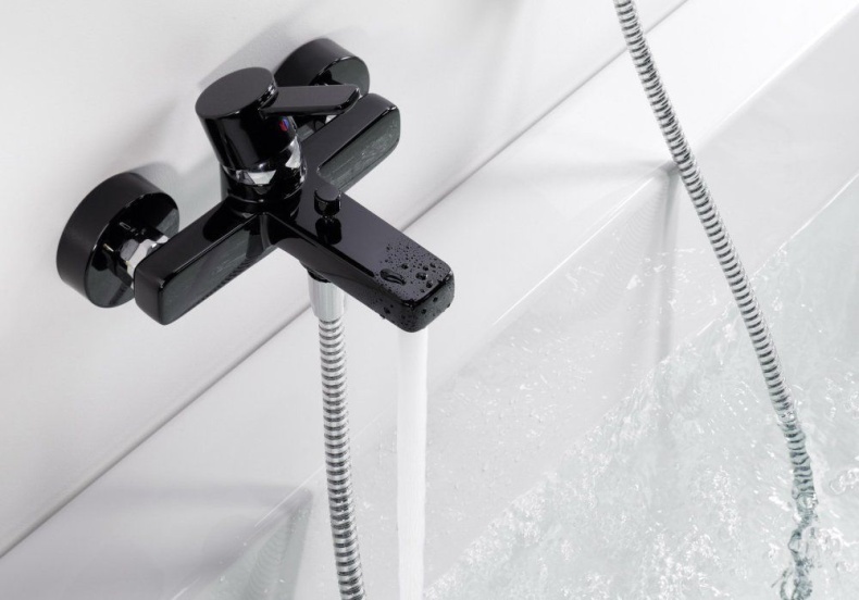 Смеситель для ванны Kludi  хром, черный  386708675 - 2