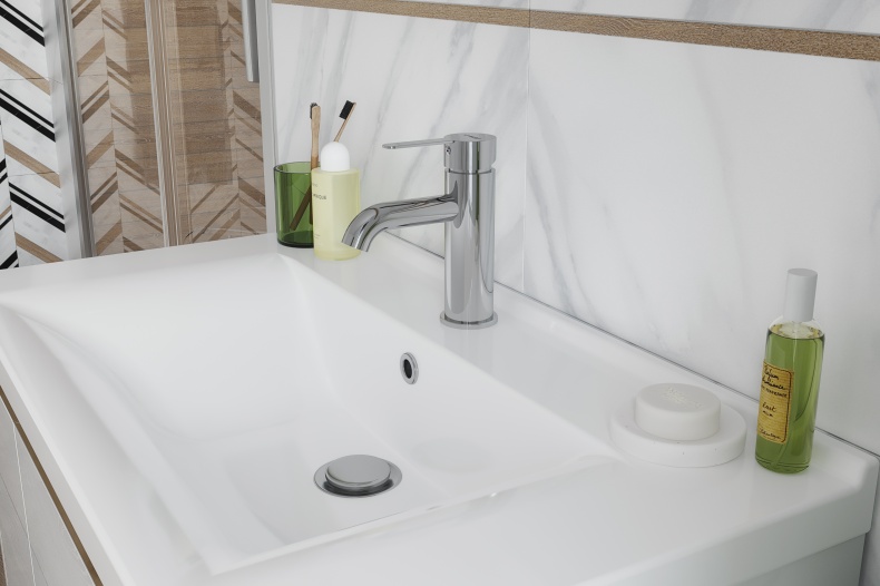 Смеситель для раковины STWORKI by Damixa Стокгольм HFSG02100 однорычажный, латунь, с аэратором, хром - 4