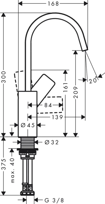 Смеситель для раковины Hansgrohe Vivenis белый матовый 75032700 - 3
