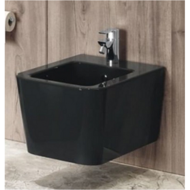 Биде подвесное Ceramalux черный, матовый  NS5370-18 - 1