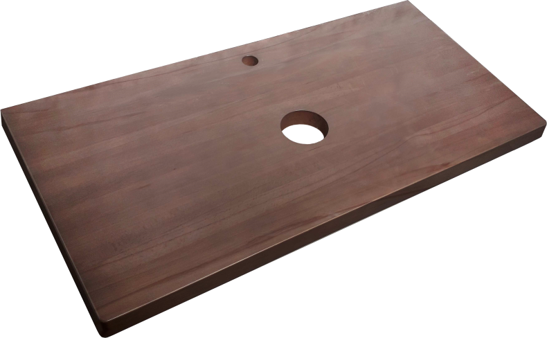 Мебель для ванной STWORKI Берген 100 серая с темной столешницей,  раковина Bocchi Etna Etna 1114-004-0125 черная 568139 - 9