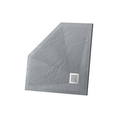 Душевой поддон из искусственного камня Vincea 90х90 серый VST-4SP9090G - 0