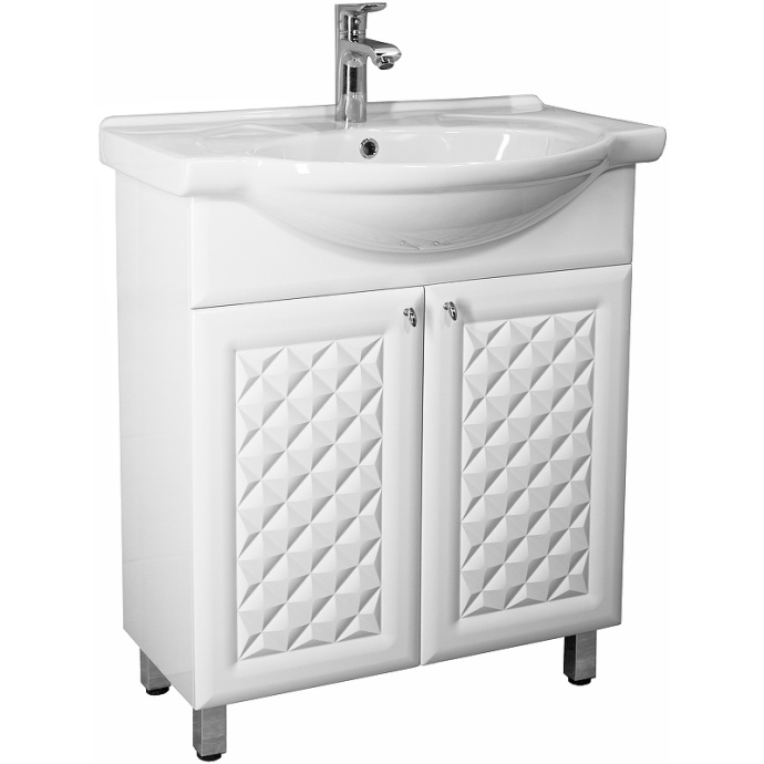 Тумба под раковину Style Line Канна 75 белая ЛС-00002283 - 1