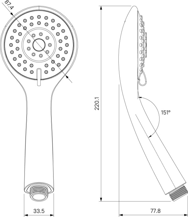 Душевая стойка Milardo Rosco ROSSB1FM06 - 5