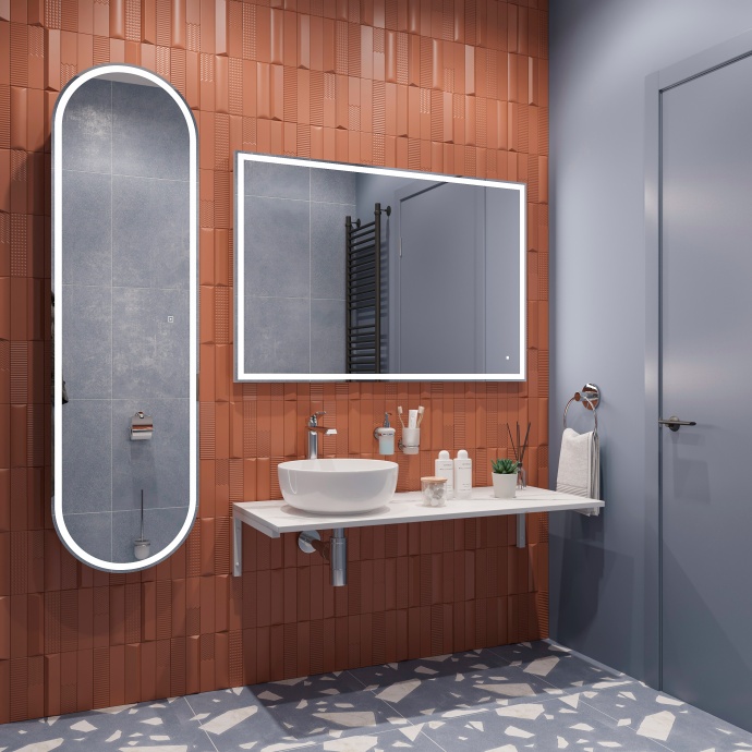 Столешница с раковиной DIWO Элиста 120 белый мрамор, с раковиной Moduo 40 RING 555793 - 2