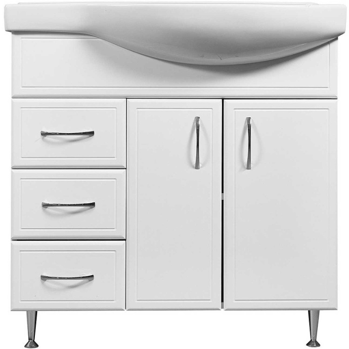 Тумба под раковину Stella Polar Концепт Коралл 80 L белый SP-00000129 - 1