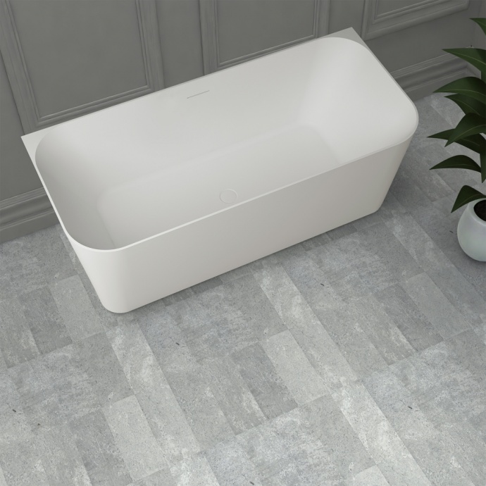 Ванна из искусственного камня ABBER Stein AS9617 белая матовая - 1