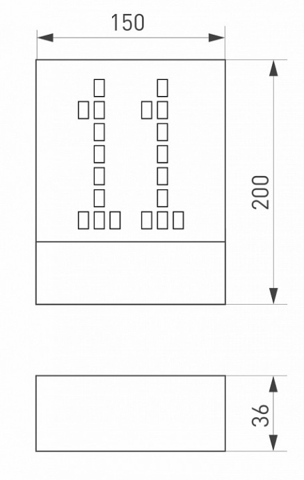 Уличный настенный светодиодный светильник Arlight LGD-Sign-Wall-S150x200-3W Warm3000 030022 - 4