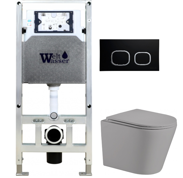 Комплект Weltwasser AMBERG 506 ST + SALZBACH 004 MT-GR + AMBERG RD-BL  10000006935 - 0