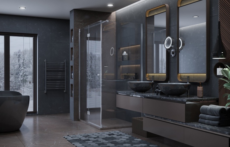 Душевой уголок Ambassador Diamond 12011108L 120х90 см - 1