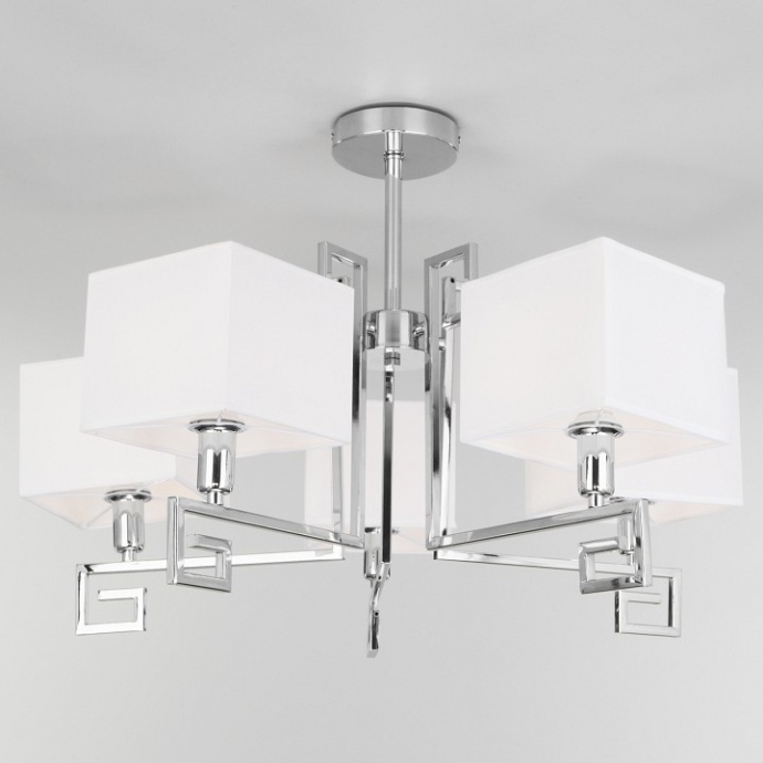 Люстра на штанге Eurosvet Alma 60115/5 хром - 0