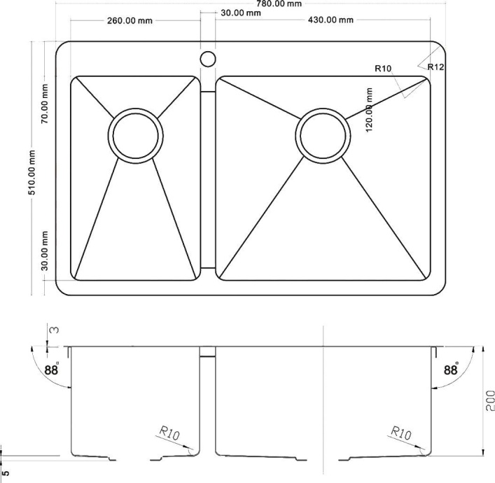 Мойка кухонная Zorg Inox PVD SZR-78-2-51 R bronze SZR-78-2-51-R BRONZE - 1