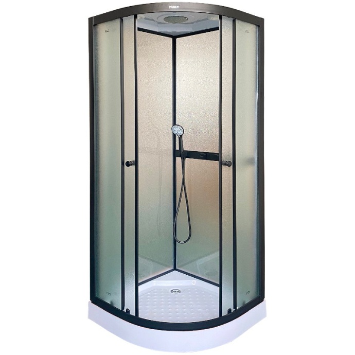 Душевая кабина Parly Frost 80х80 черная стекло матовое F811B - 0