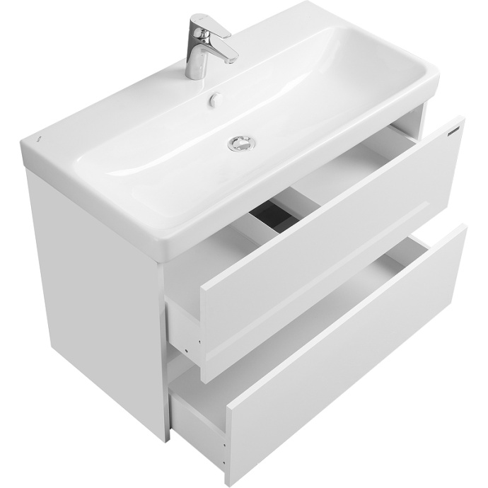 Тумба с раковиной Aquaton Сканди 90 белый 1A2519K0SD010 - 2