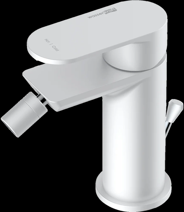 Смеситель для биде Wasserkraft Mindel белый матовый 8506 - 0