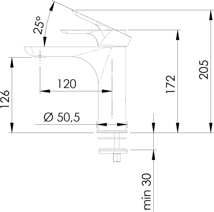 Смеситель для раковины Remer Infinity I12 - 1