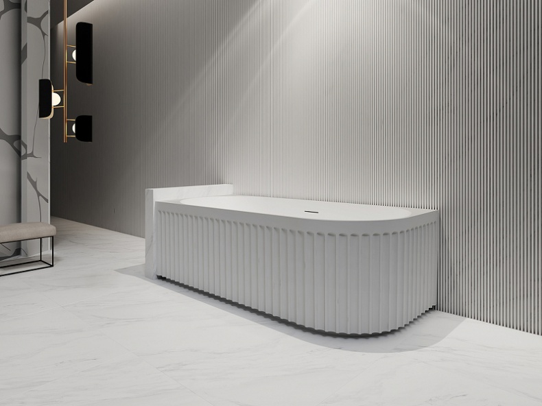 Акриловая ванна Abber 150х75 белая левая без гидромассажа AB9412-1.5 L - 1