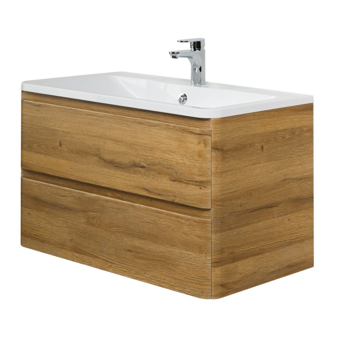 Тумба под раковину BelBagno Albano 90 светлое дерево ALBANO-900-2C-SO-RR - 1